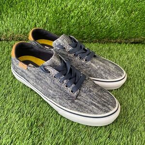 VANS Camden Deluxe Navy Blue White Ortholite Cushion Women's 7.5 Sneakers Shoes